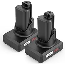 2× Exmate Batería 10.8V-12V 3000mAh wurth de Repuesto Li-Ion para Bosch 2607336013 2607336014 BAT411 BAT411A BAT412A