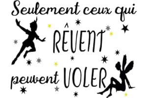 Docliick® Adesivo da parete decorativo in francese "Solo CEUX." Adesivi da parete in francese con frasi celebri. Docliick DC-047-FR, nero