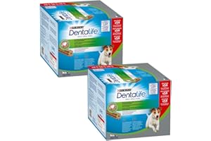PURINA DENTALIFE Daily Oral Care - Snack Dentale Cane Adulto Taglia Piccola, Sticks per l'igiene orale. 2 Confezioni da 54 Sticks