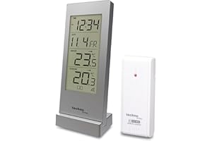 techno line Wetterstation WS9767 von technoline jetzt auch in silber, mit Außentemperatur, Innentemperatur und genauer Uhrzeit
