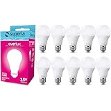 Superia Lampadina LED E27 Goccia, 15W (Equivalenti 85W), Luce Fredda 6000K RA80, Luminosa 1660 lumen, copertura opale A60, At