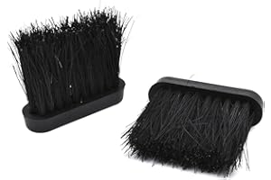CULINABLEND 2Pcs Fireplace Cleaning Brushes Oblong Black Spare Hearth Fireside for COMPANION Replacement Brush Head Refill for Cleaning for COMPANION Sets(S)