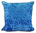 Produktbild CUSHIONMANIA Große Ebene Crush Samt Kissen + oder abdeckt, 10 Farben 50,8 x 50,8 cm oder 43,2 x 43,2 cm (53,3 x 53,3 cm, Kissenbezug, torqoise blau)
