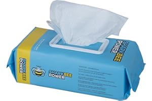 SHARKBEEPOWER Lingettes de toilettage pour Chiens et Chats – Contrôle des odeurs, nettoie Les Pattes, Les Fesses, Le Visage et Le Corps, sans Danger pour Les Peaux sensibles (100)