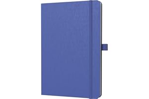 ONAVIA A5 Liniert Notizbuch, Notebook Hardcover, 80 Blätter (160 Seiten) 80 g/m², 7mm Linienabstand für zu Hause, Schule und Arbeit (Blau)