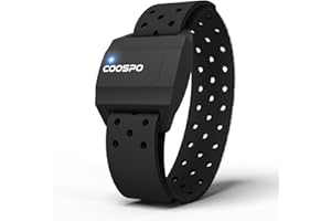 COOSPO HW706 Pulsómetros Banda Frecuencia Cardiaca Brazo Bluetooth Ant+, Impermeable IP67 para Wahoo, Strava, Polar Beat, DDP