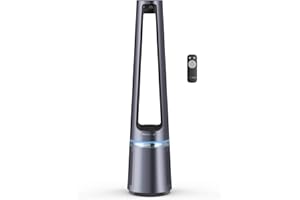 Rowenta Eclipse Purificateur ventilateur 2 en 1, Purification efficace, Rafraîchissement intense, Silencieux multi-oscillations, 12 vitesses QU5030F0