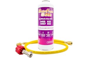 RALERTREIK Ralerfresh RS - Gasersatz für R410, R32, R407 und R22, organisches Kühlgas für Klimaanlagen, ökologisch, effizient, schnelles Aufladen (Flasche + Schlauch)