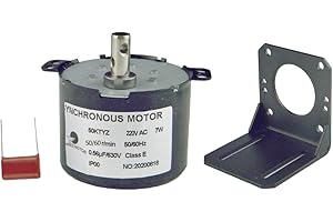 CHANCS Mini moteur à engrenages à vitesse lente 50KTYZ 220V 50-60RPM Micro support de siège moteur AC