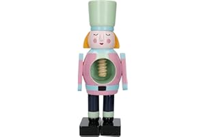 KitchenCraft KCXMNUTLADY Kolekcja Dziadek do orzechów Drewniany dziadek do orzechów, Kobieta, Oznaczony Prezent, Drewno, Mieszane