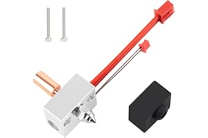 UNITAK3D Ender 3 S1 Sprite Extruder Hotend Heater Block Upgrade Kit,Nickel Plated Copper Heatbreak&Buse Support Haute Température 300℃ Pour les Imprimantes 3D Ender 3 S1 Plus, Ender 3 S1 Pro, CR-10 Smart Pro