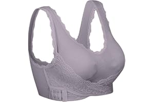 iClosam Sujetador Deportivo Mujer Encaje Ropa Interior Push Up con Almohadillas Extraíbles Bra Deportivo para Yoga Fitness Ejercicio Diaria de 1/2/3 Piezas