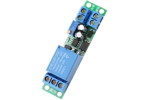 Walfront 12V timerfördröjningsrelämodulkort 0-25 sekunder Justerbar timerrelämodul Timermodul Relä på/av-brytarmodul med optokopplingsisolator