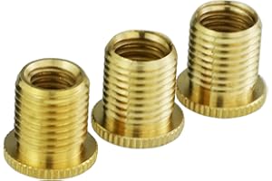 Temzzer Threaded Gear Knob Adapters Aluminium Alloy Gear Knob Replacement Accessories for Most Manual Transmission Vehicles (Gold2)