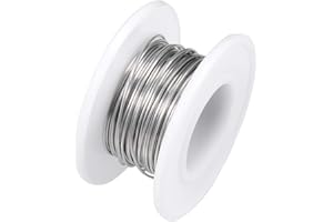 sourcing map Cable de resistencia de calentamiento de 0,6mm y 22AWG, cables de resistencia de nicromo para elementos de calefacción de 16 pies