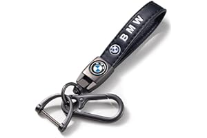 ANDYLV Leder Schlüsselanhänger für Auto, Motorrad, SUV, Truck, Unisex-Auto-Schlüsselanhänger für Männer und Frauen, Schwarz