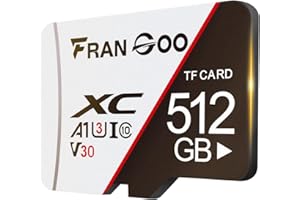 FAMGO Schede di memoria Micro SD FrmGo da 512 GB, scheda SD, video UHD per GoPro, action camera, fotocamera 4K Pro, smartphone, scheda di memoria MicroSDXC UHS-I U3 A1 V30
