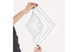 YAWDIL Square Wave The Fascinante Kinetic Wind Spinner Herramienta sensorial de Onda Cuadrada y Soporte magnético EDC Matemáticas Autismo ADHD Juguetes