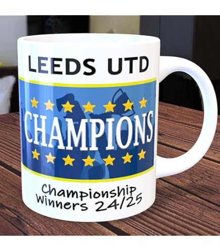 Leeds Utd Promoted 2025 Mug Cup Football Gifts Leeds - View #3