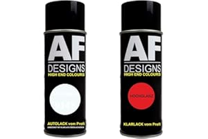 Alex Flittner Designs Set di bombolette spray per auto, per Mercedes / Daimler Benz 9147, bianco artico, vernice di base, 400 ml
