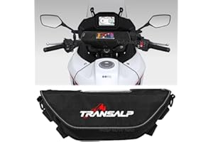 GENERICO Sac de guidon pour XL750 Transalp 2023- XL650 XL 750 650 Sac de navigation pour volant de moto, sac de téléphone étanche portable (A)
