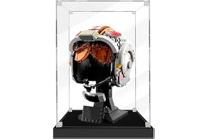 SWDZ Vitrine für Lego Luke Skywalker Helm 75327, Acryl-Vitrine für Lego 75327 (Nicht im Lieferumfang enthalten), Größe: 20 x 20 x 25 cm