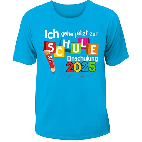 Kinder T-Shirt „Bye Bye Kindergarten“ – Jungen Shirt Zur Einschulung 2025, 100% Baumwolle