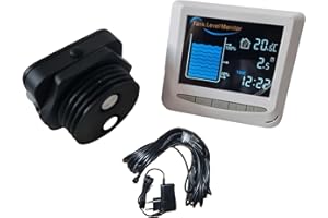 TKSTAR 2.4Ghz WLAN Tuya APP Funk Füllstands-Anzeige Ultraschall Wasserstand-Sensor für Heiz-Öltank Wassertank Tank Zisterne 15m Kabel Display