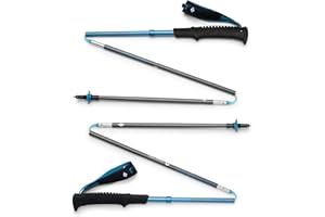 BLACK DIAMOND Distance Carbon Z Bâtons de trekking et de course, paire de bâtons de randonnée pliables, ultra légers, longueur fixe, en fibre de carbone, ciel désert, 115 cm