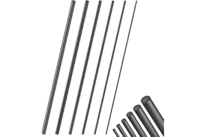 DIYEAH Set di riparazione per canne da pesca, 6 pezzi, in fibra di carbonio, per acqua salata e acqua dolce