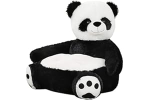 Zinsale Bambini Poltrona peluche Bambino Seduta di supporto divano Animale di peluche Bambini Divano da lettura Cuscino del sedile Giocattoli di peluche Poltrone per camerette (Panda)
