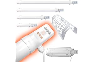 Elixir Gardens Low Energy TH02-D Tubular/Tube Heater with Digital Timer | 1ft,2ft,3ft,4ft with Optional Guards | Greenhouse, Garage & Outbuilding Heating | 60cm (120W)