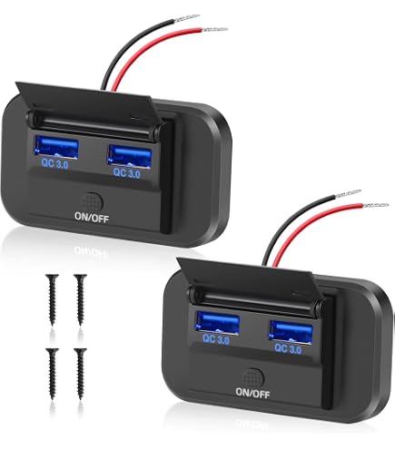 Double Chargeur USB Avec Voltmètre Pour Allume-cigare 12V - Voiture, Bateau, Moto - Longueur 15cm, Neuf