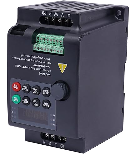 Jeffergarden Inverseur D'entraînement à Fréquence Variable, Variateur De Fréquence, 220V 0.75KW VFD Convertisseur Variateur De Fréquence Entrée Monophasée Sortie Triphasée
