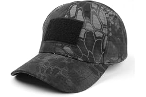 QHIU Casquettes de Baseball Tactique Army Protection Solaire Camouflage Chapeau pour Randonnée Paintball Sports de Plein air Homme Femme Unisex