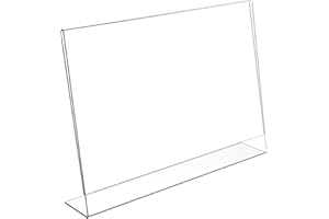 Displaypro A4 Landscape Acrylic Poster Menu Holder Lean to Perspex Leaflet Display Stands - Free Shipping!