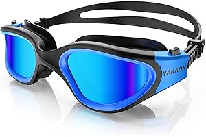YAKAON G1 Swimming Goggles, Polarized/Non-Polarized Swim Goggles Anti-Fog for Men Women Adult