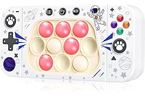 QUANQUER Pop Toys for Kids Adults, Electronic Pop It Game Light-up Sensory Games Tap Pop Tap Smart Fidget Game Birthday Gifts for Age 8 9 10-12-18 Year Old Girl Boys