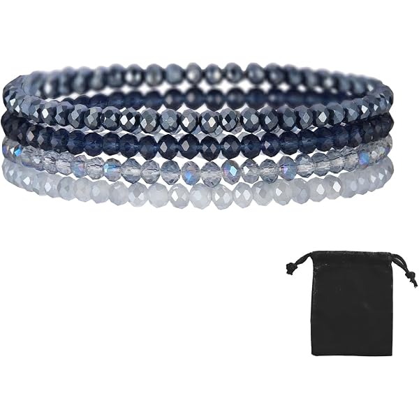 Braccialetti colorati con perline di cristallo a forma di farfalla in