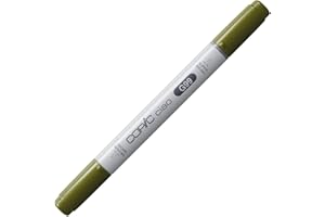 Copic Ciao - Pennarello Grafico con Doppia Punta, 11 g , Verde (Oliva), 12 x 12 x 150 mm