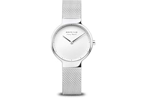 BERING Unisex Analogowy Kwarcowy Kolekcja Zegarek na rękę ze Stal nierdzewna pasek oraz Szafirowe szkło