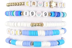 ARZASGO 5 Pcs Singer TS Bracelets Set Friendship Bracelets for Women Girls Outfits Jewelry Set for Fans Gifts