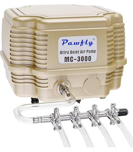 Pompe à Air Rechargeable Pour Aquarium - Silencieuse (moins De 28 DB), 3 Capacités (1500/4000/8000 MAh) - Idéale Pour Seaux Et Aquariums - 7