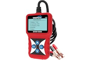 Veepeak 12V Car Battery Tester, Automotive 100-2000 CCA Digital Battery Load Tester Analyzer Alternator Checker Vehicle Cranking & Charging System Diagnostic Tool for Cars, Motorcycles, Boats