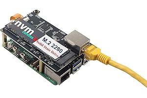 ZDE ZP593 PCIe to 2.5G Ethernet Network Port PCIe to M.2 Key M NVMe SSD Hat Adapter Expansion Board for Raspberry Pi 5 Support M.2 NVMe 2230 2242 2260 2280 SSD