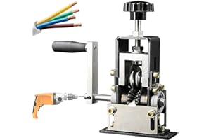Manual Wire Stripping Machine, TGKYK Wire Stripper Tool with Hand Crank or Drill Powered, Adjustable Cable Stripper Tool, Efficiently Cable Stripping Machine for 1-20 mm Scrap Copper Recycling