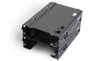 Phanteks Stapelbare 3,5-Zoll-Festplattenhalterungen, Duo-Pack-Gehäuse PH-HDDKT_03, schwarz