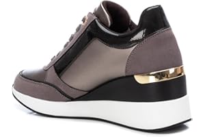 XTI - Zapatilla Cierre de Cremallera para Mujer, Color: Oro, Talla: 40
