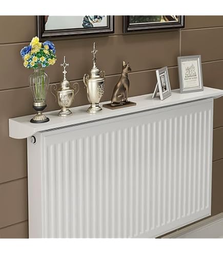 Merveille Tablette Radiateur Sans Percer Étagère Marbre Noire