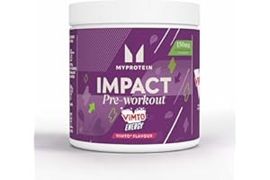 Myprotein Vimto Impact Pre‑Workout – Energy, Focus & Performance Formula with Caffeine, Citrulline & Beta-Alanine | 400 g – 40 Servings | Boosts Training Drive & Workout Intensity